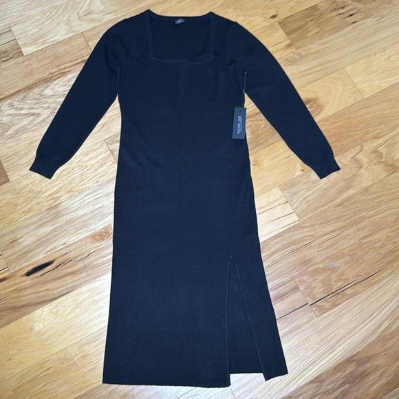 Rachel Zoe Knit Dress MIDI Square neck Sweater - Picture 2 of 7